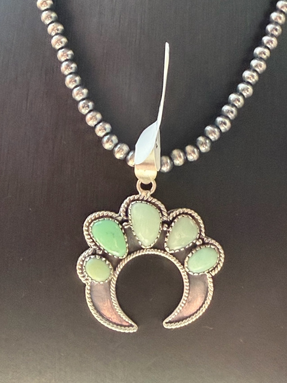 Sterling Silver Paloma Stone Naja Pendant